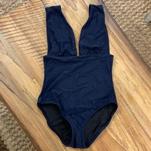 NWT JCrew Plunge V-neck one-piece swimsuit